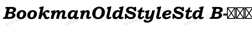 BookmanOldStyleStd B字体转换